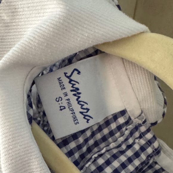 Blue and White Gingham Watermelon Dress and Bloomers - Picture 8 of 8